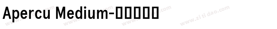 Apercu Medium字体转换